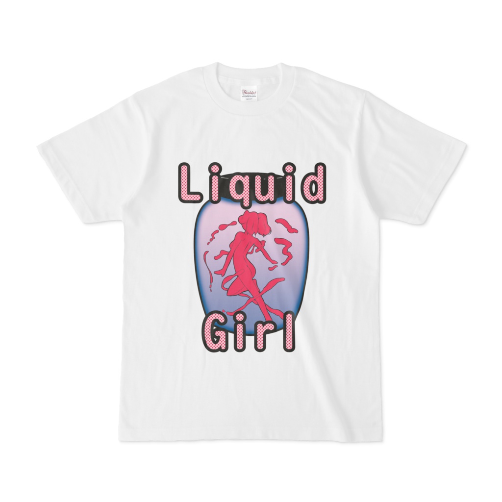 シンプルデザインTシャツ Liquid Girl