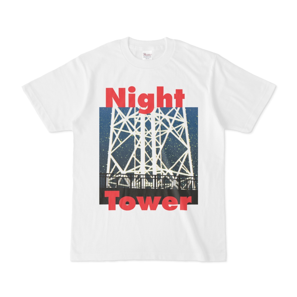 シンプルデザインTシャツ Night Tower