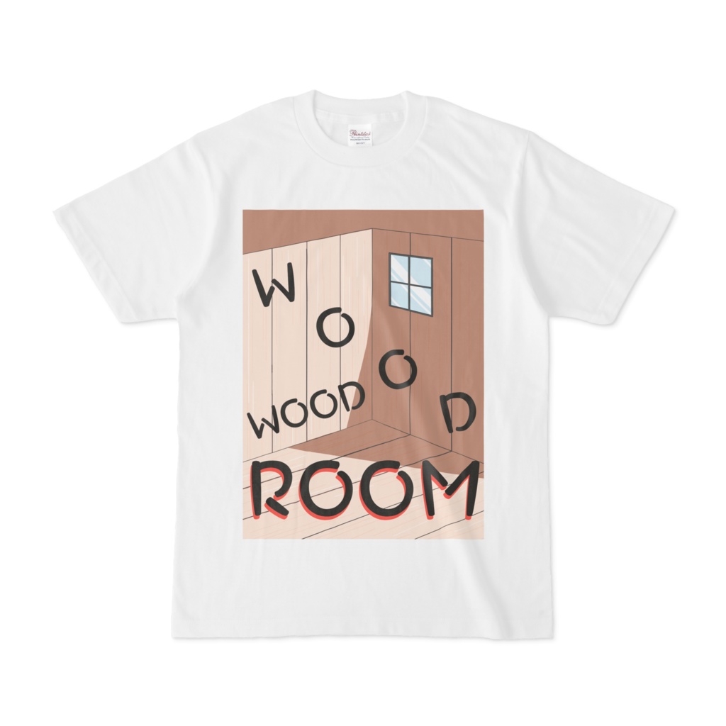 シンプルデザインTシャツ WOOD ROOM