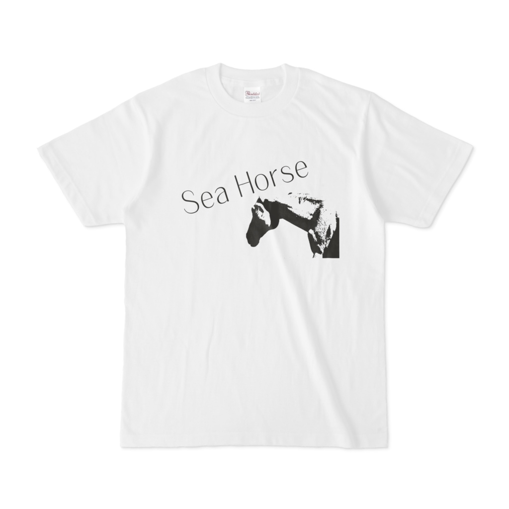 シンプルデザインTシャツ Sea Horse