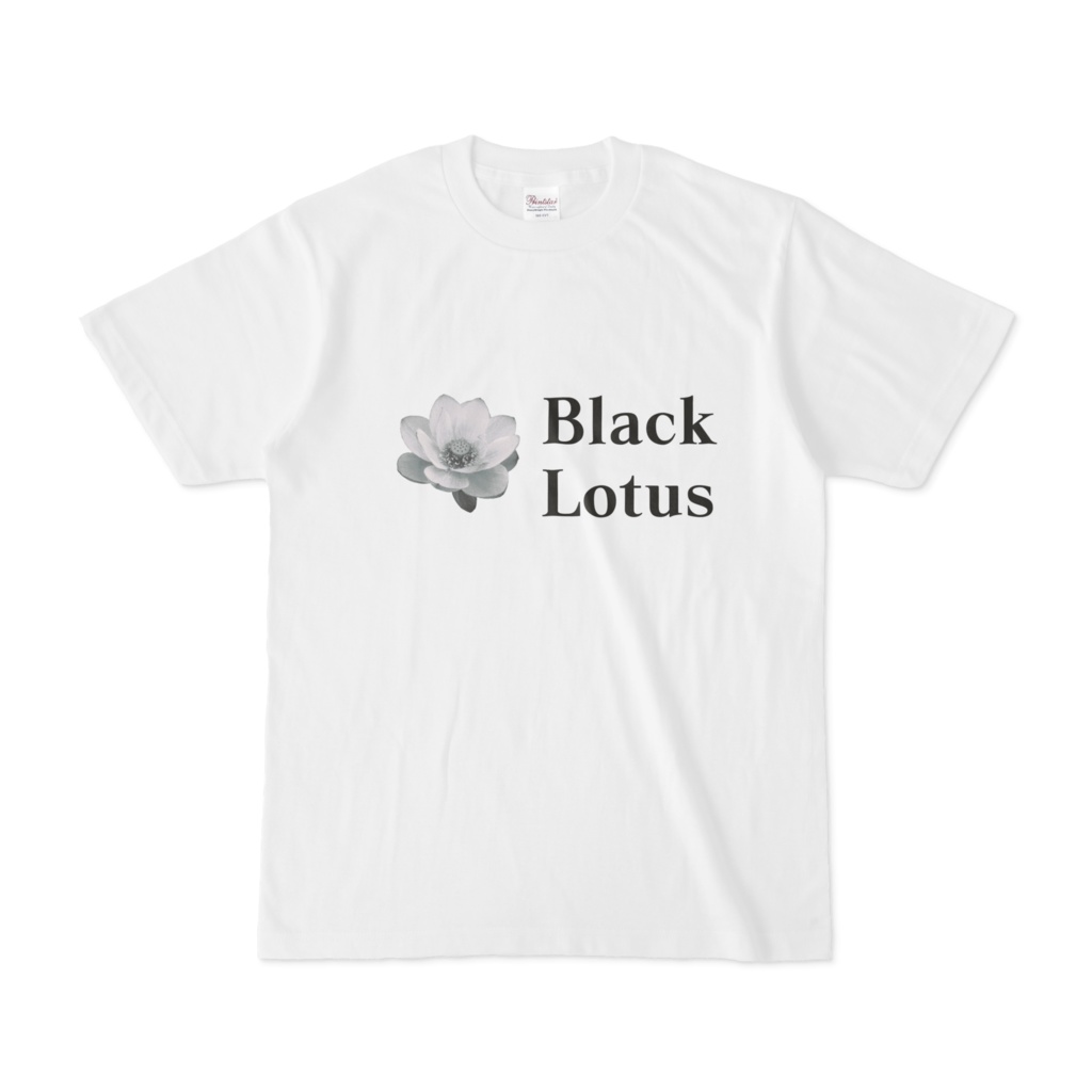 シンプルデザインTシャツ Black Lotus