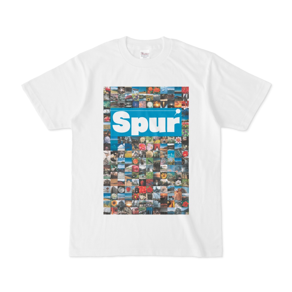 シンプルデザインTシャツ Spur_176/2(CYAN)