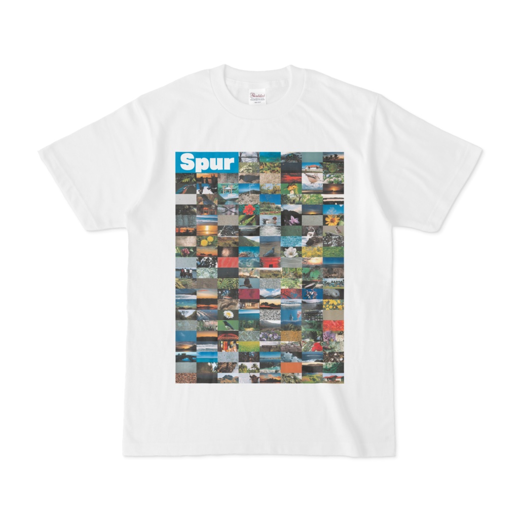 シンプルデザインTシャツ Spur=170(CYAN)