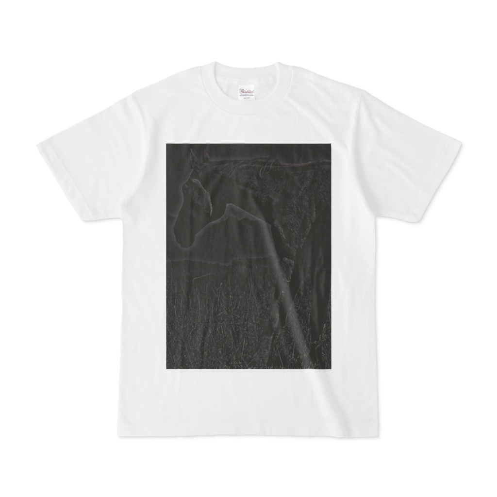 シンプルデザインTシャツ Epic ダークシーホース