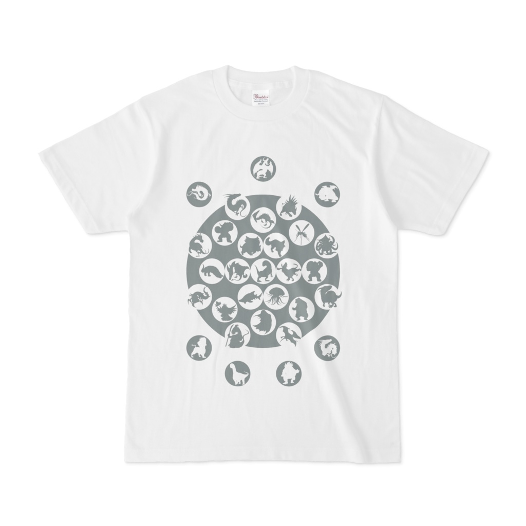 シンプルデザインTシャツ M_Ladybird(GRAY)