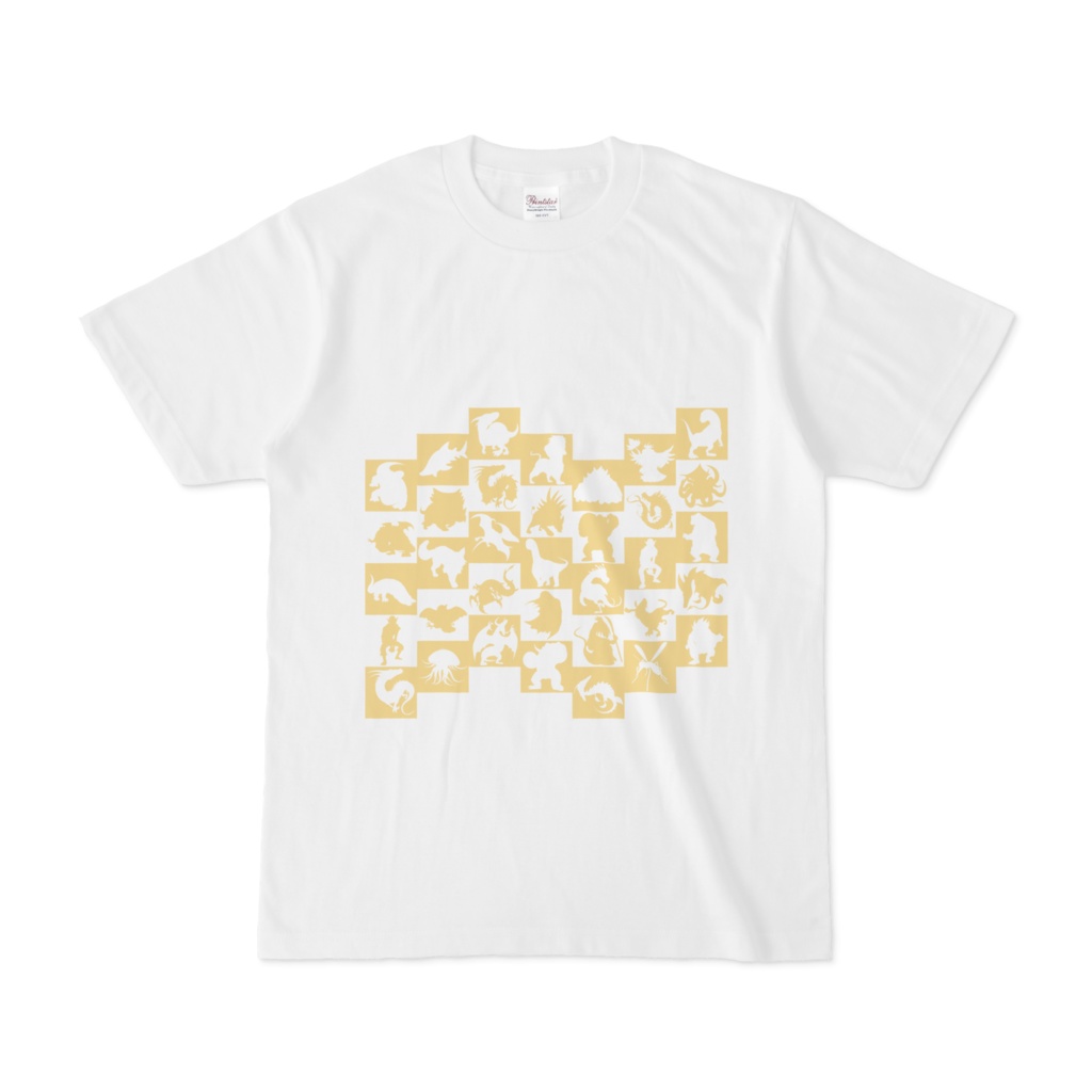 シンプルデザインTシャツ WAVE・MONSTER(KHAKI)