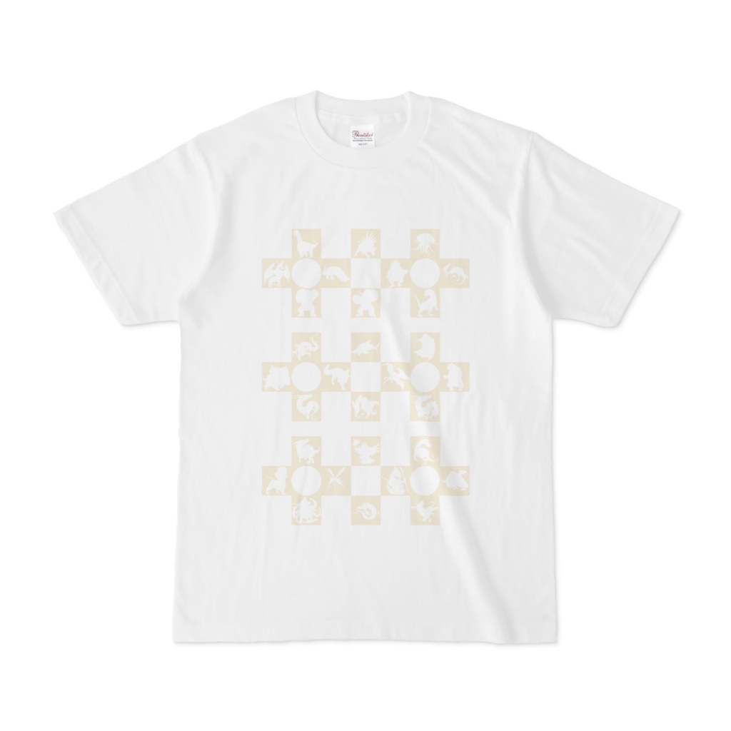 シンプルデザインTシャツ Cr/MONSTER(BEIGE)