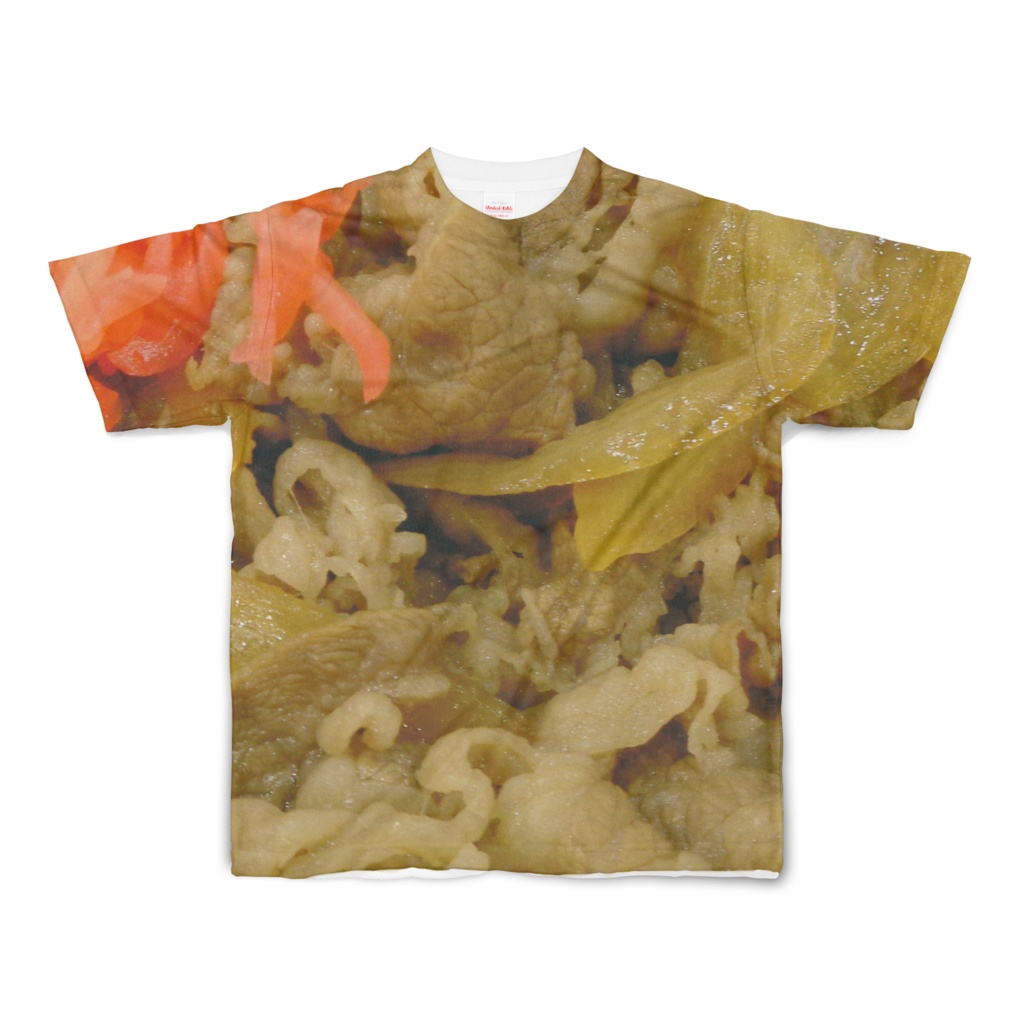 Tシャツ フルグラフィック 牛丼