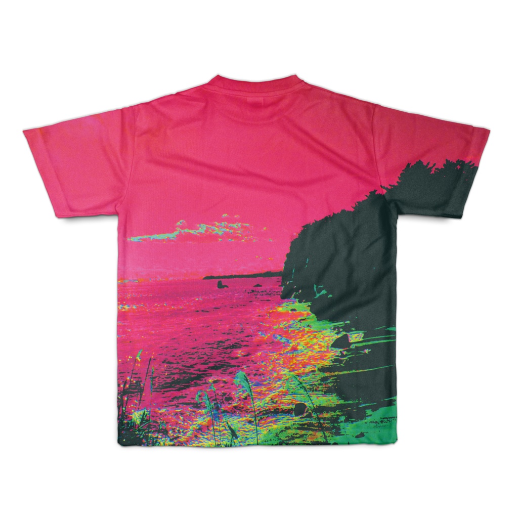 Tシャツ フルグラフィック 海岸で開眼