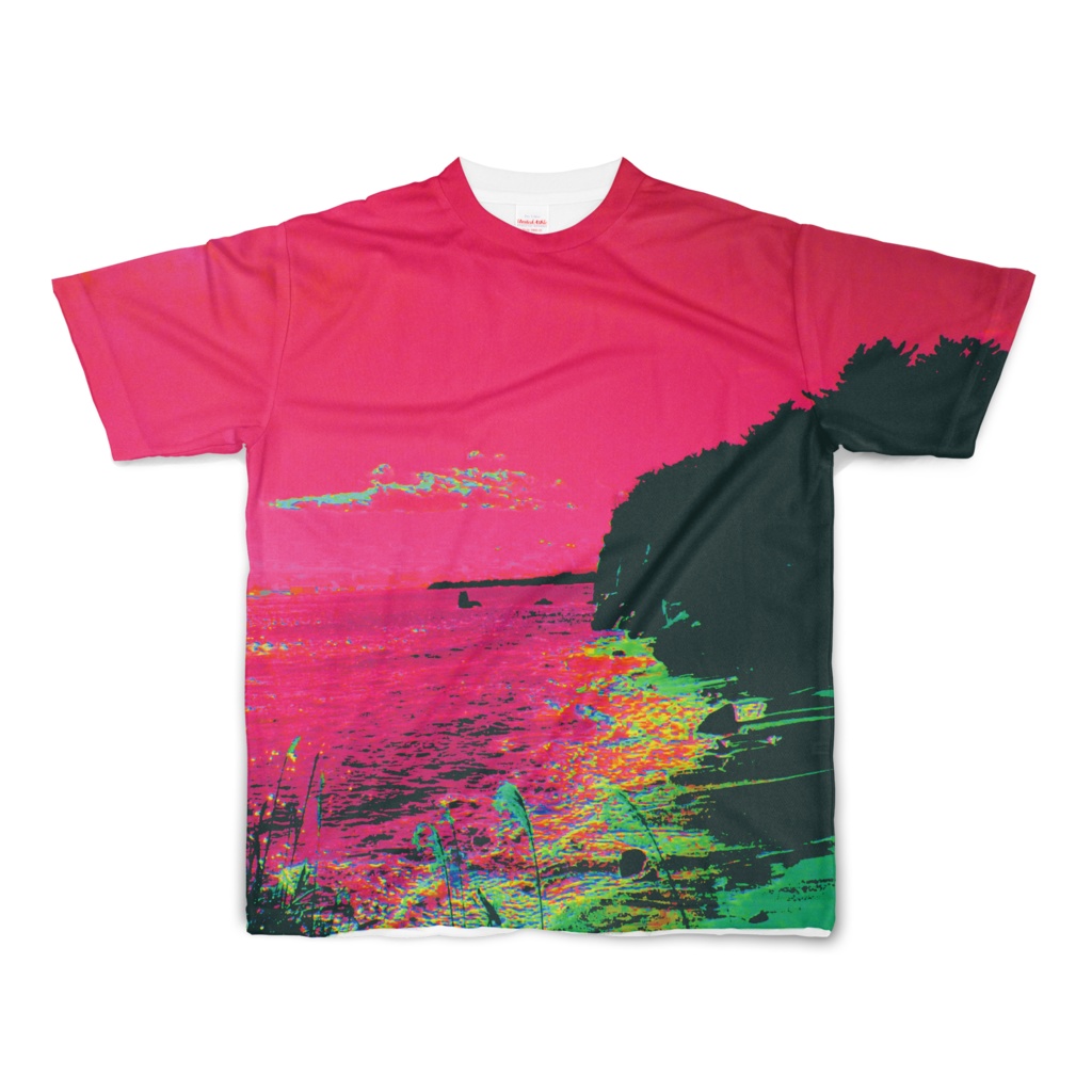 Tシャツ フルグラフィック 海岸で開眼