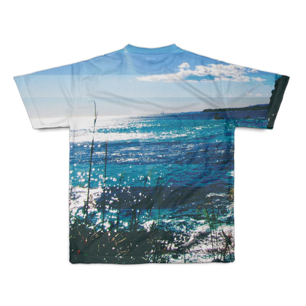 Tシャツ フルグラフィック 段々海岸