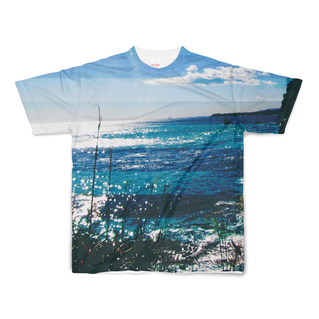 Tシャツ フルグラフィック 段々海岸
