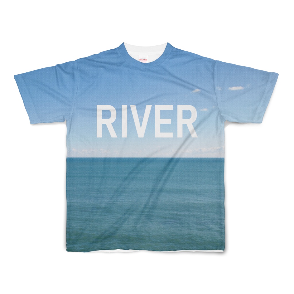 Tシャツ フルグラフィック これはRIVERです。