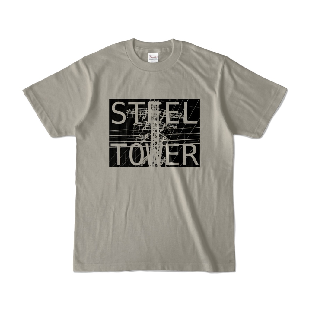 Tシャツ シルバーグレー STEEL☆TOWER