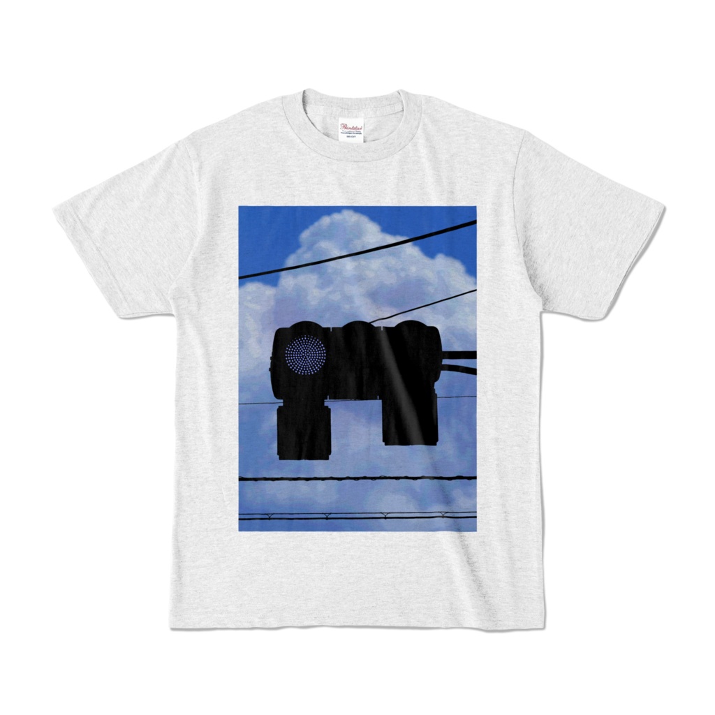 Tシャツ アッシュ 雲と信号
