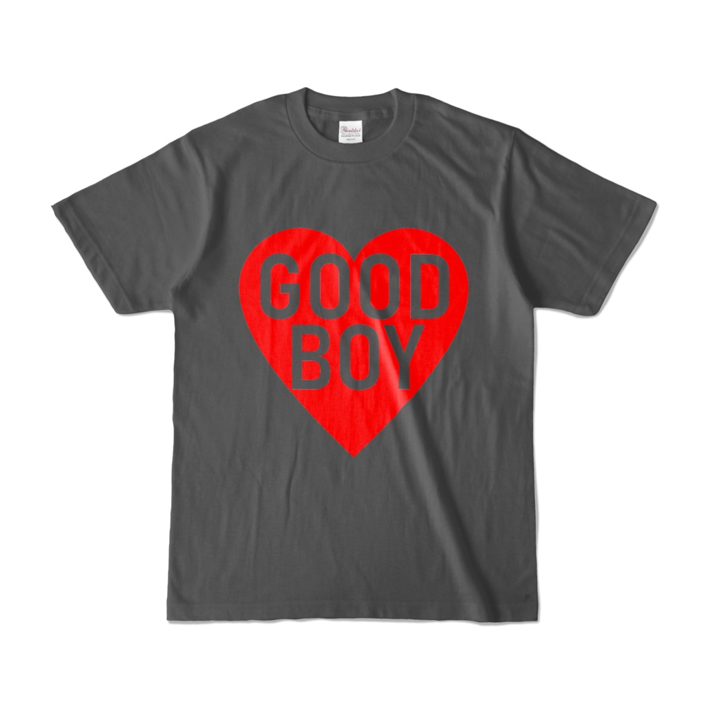 Tシャツ | チャコール | GOOD_BOY_HEART