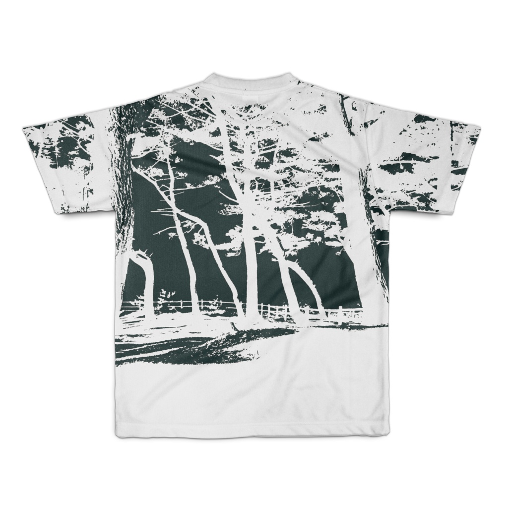 Tシャツ フルグラフィック BW林