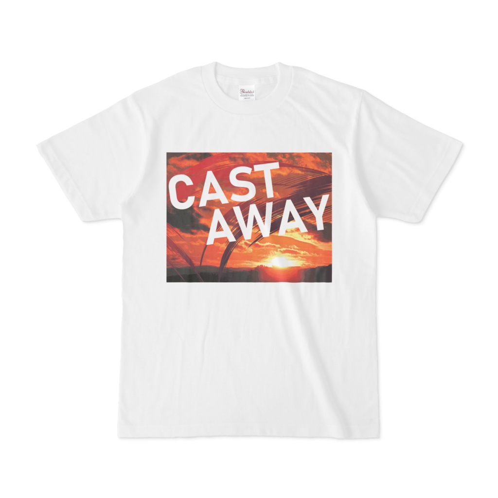Tシャツ ホワイト CAST_AWAY_SUNRISE