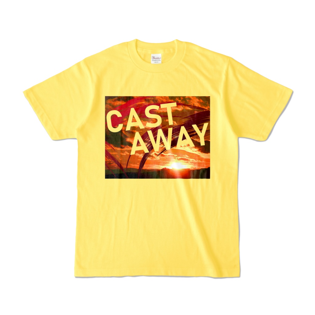Tシャツ イエロー CAST_AWAY_SUNRISE