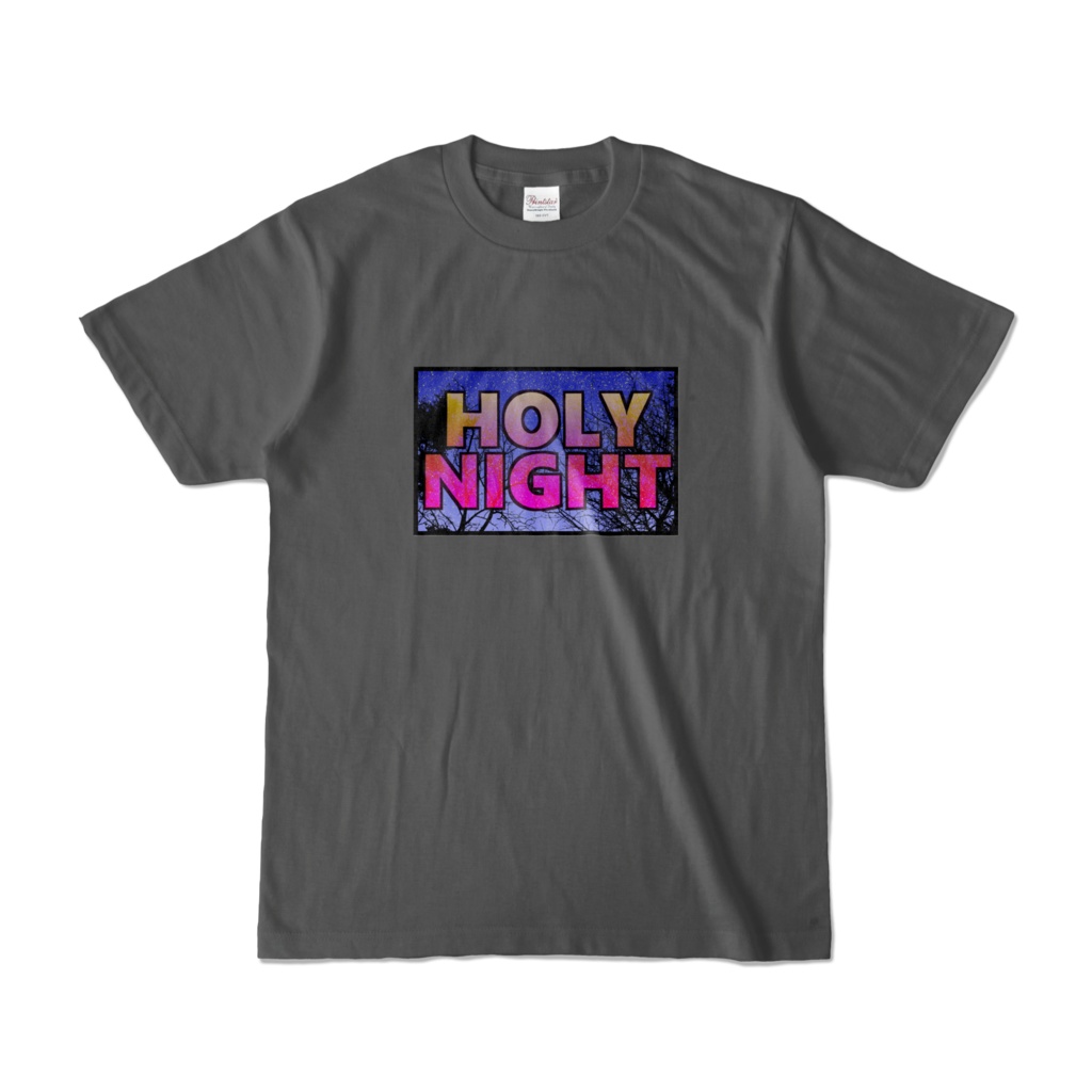 Tシャツ | チャコール | HOLY_NIGHT_TONIGHT