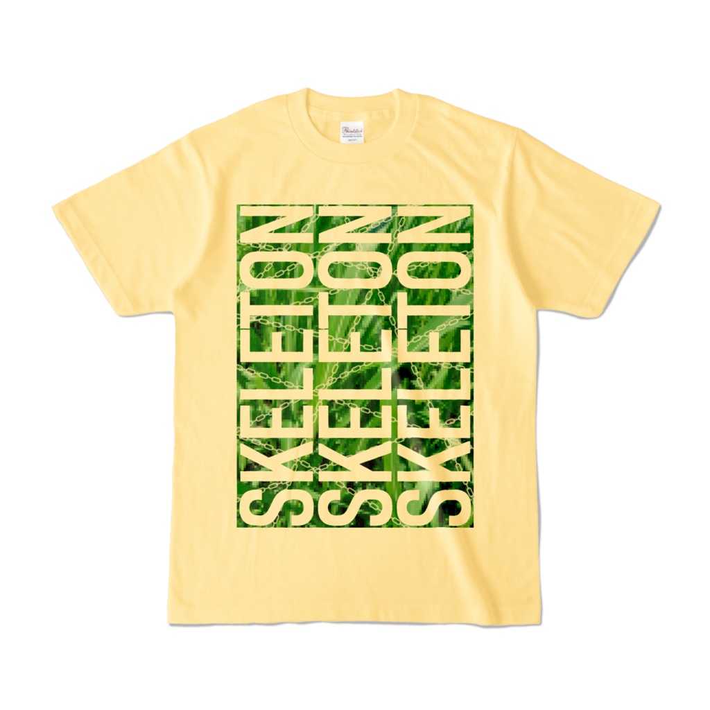 Tシャツ | ライトイエロー | SKELETON☆みのー