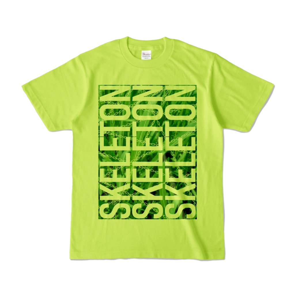 Tシャツ | ライトグリーン | SKELETON☆みのー