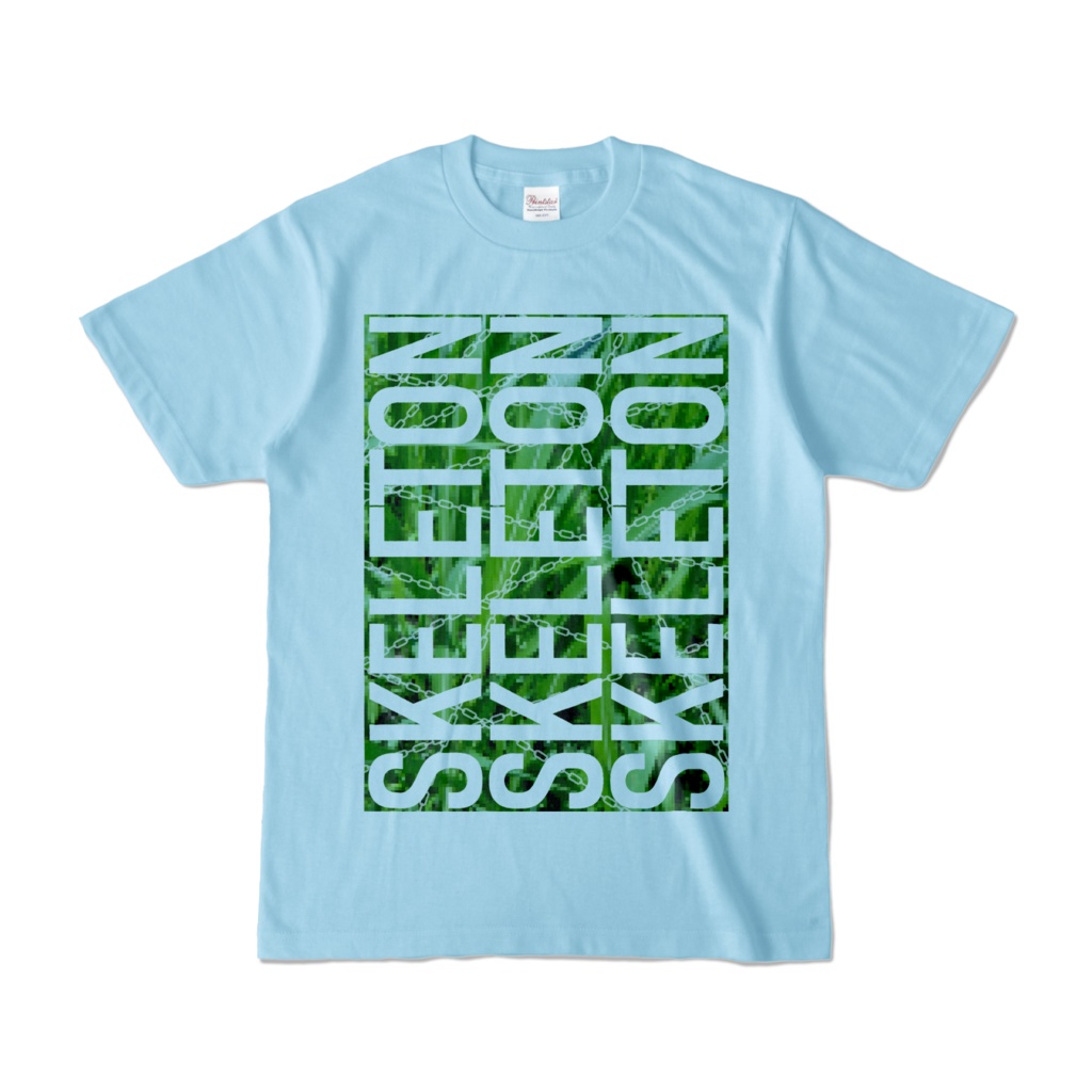 Tシャツ | ライトブルー | SKELETON☆みのー