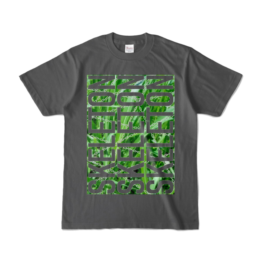 Tシャツ | チャコール | SKELETON☆みのー