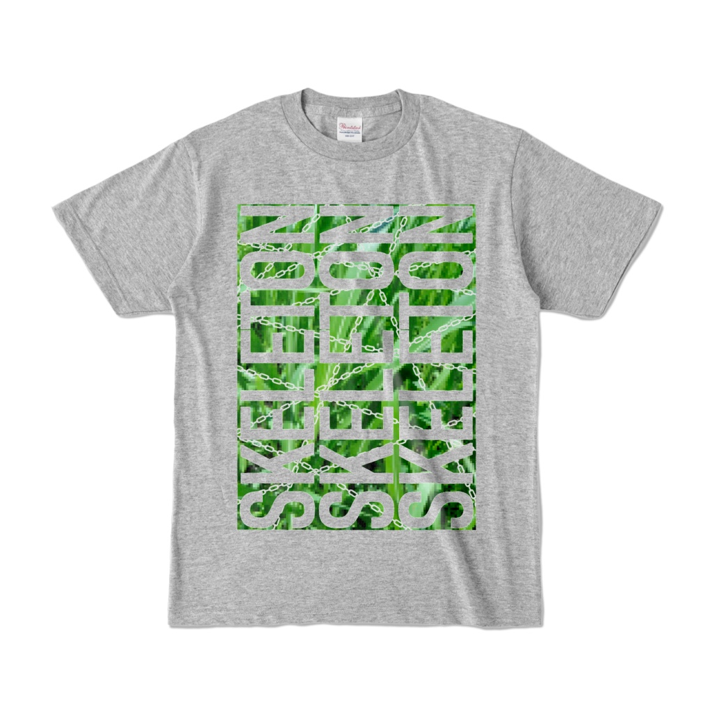 Tシャツ | 杢グレー | SKELETON☆みのー
