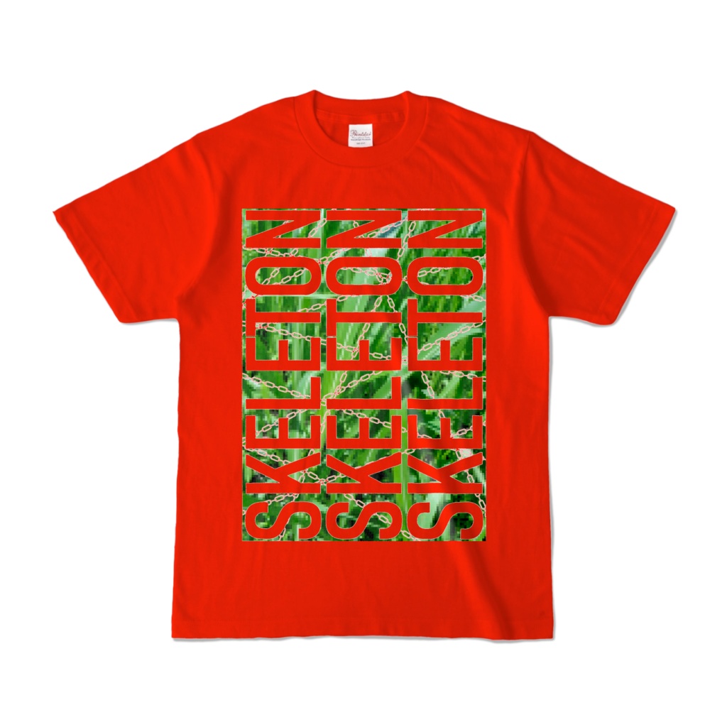 Tシャツ | レッド | SKELETON☆みのー