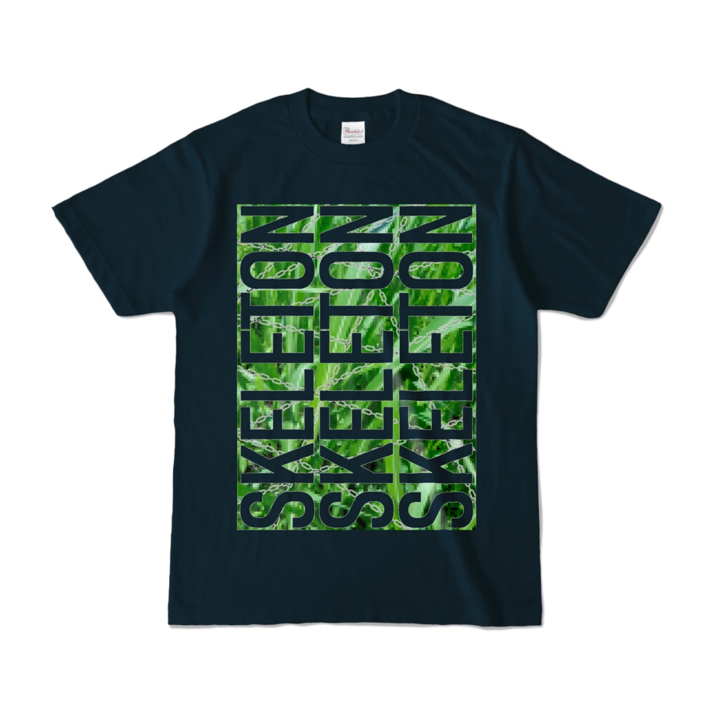 Tシャツ | ネイビー | SKELETON☆みのー