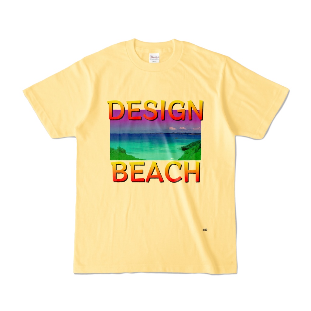 Tシャツ | ライトイエロー | DESIGN_BEACH斬