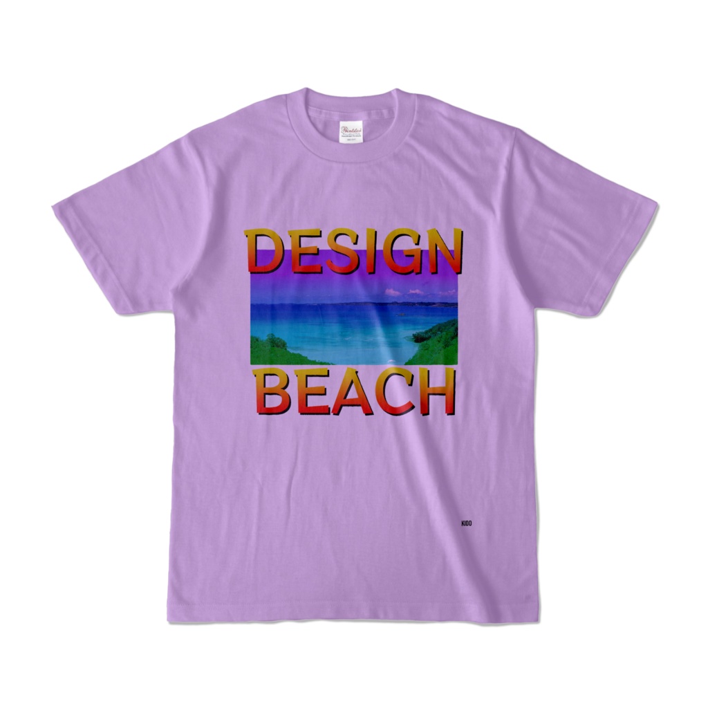 Tシャツ | ライトパープル | DESIGN_BEACH斬