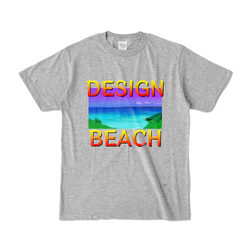 Tシャツ | 杢グレー | DESIGN_BEACH斬