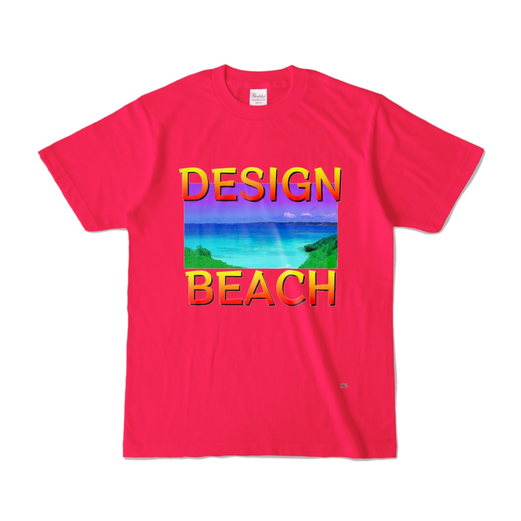 Tシャツ | ホットピンク | DESIGN_BEACH斬