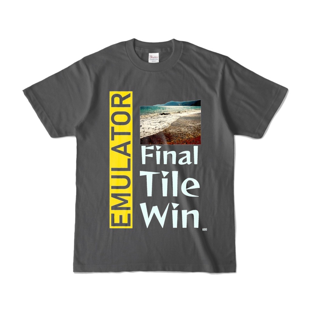 Tシャツ | チャコール | Final☆Tile☆Win☆