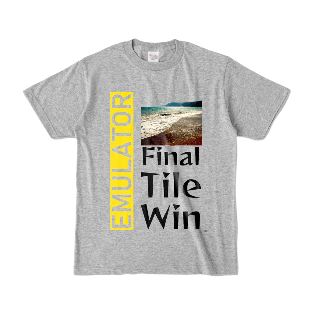 Tシャツ | 杢グレー | Final☆Tile☆Win☆