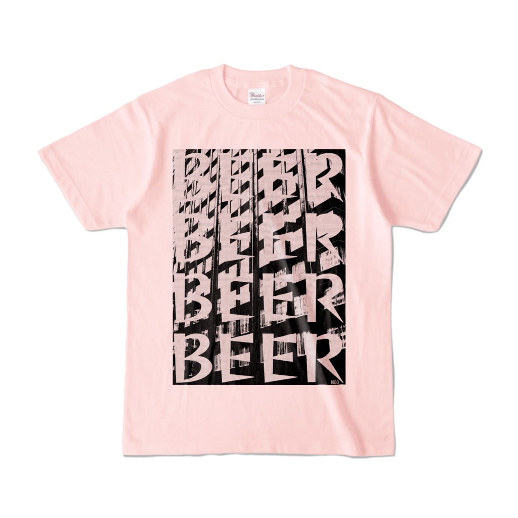 Tシャツ | ライトピンク | ビルでBEER辛口
