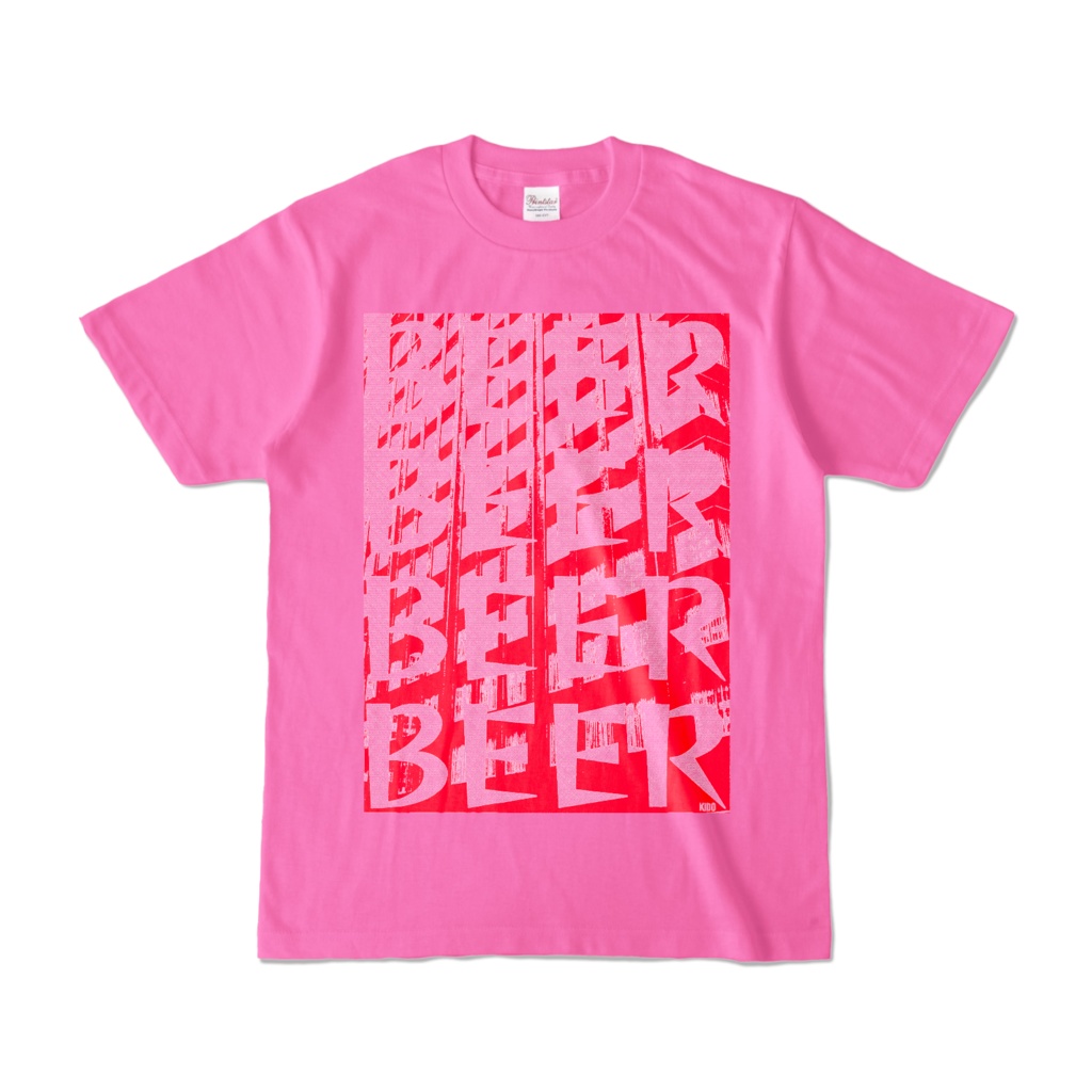 Tシャツ | ピンク | ビルでBEER辛口