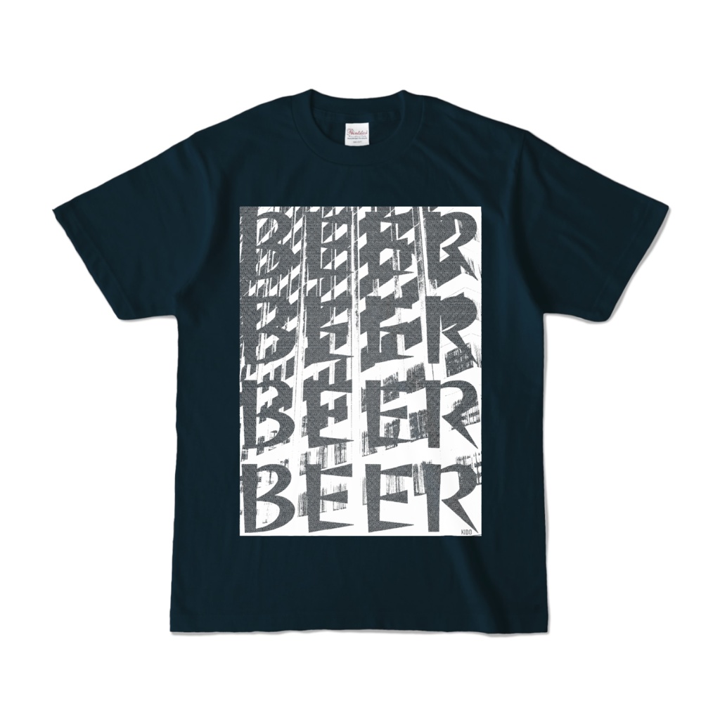 Tシャツ | ネイビー | ビルでBEER辛口
