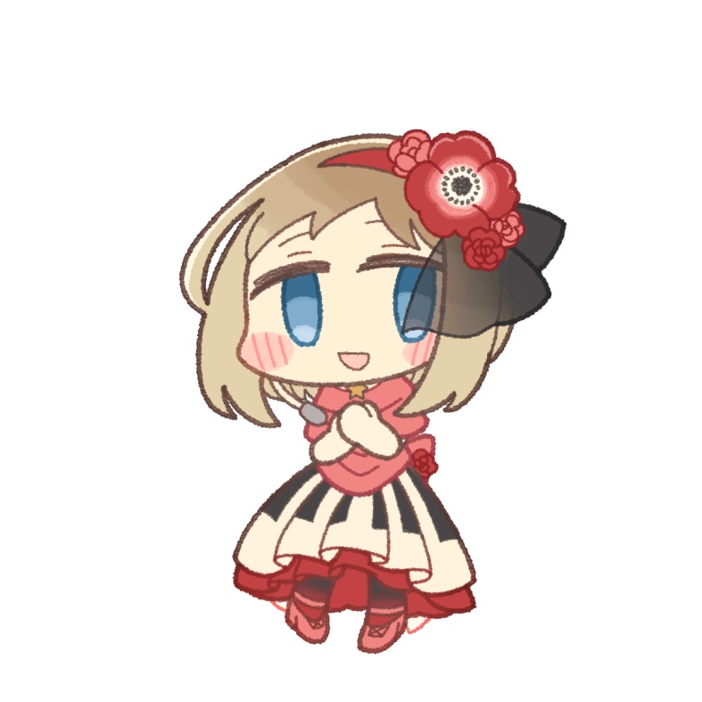 デビュー記念アクキー(花)