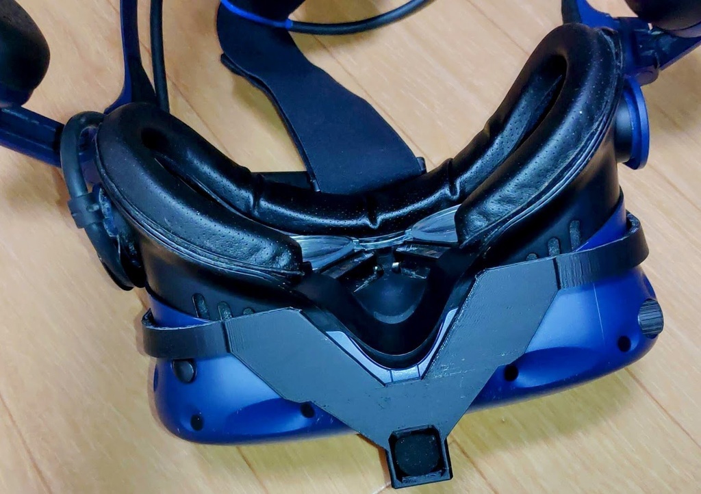 Vive Pro 用 Sound Blaster G3とマイク(SONY ECM-PC60)固定用マウント 3Dプリント用データ