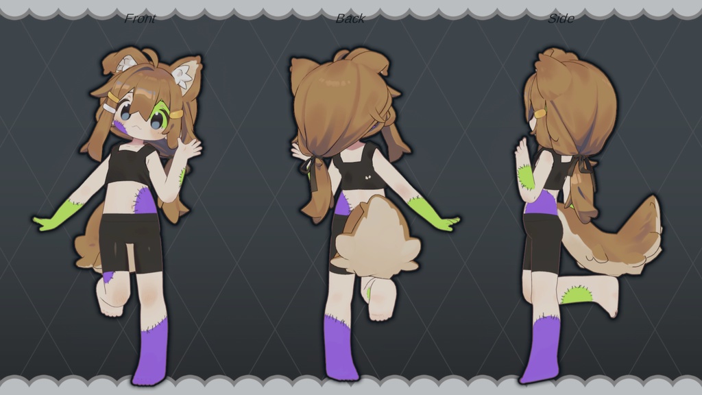 【まめひなた・キプフェル対応】つぎはぎゾンビテクスチャ