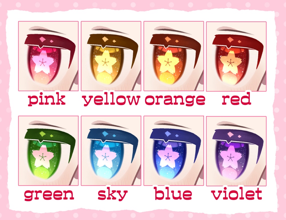 桜キプフェル 瞳・髪・服のテクスチャ