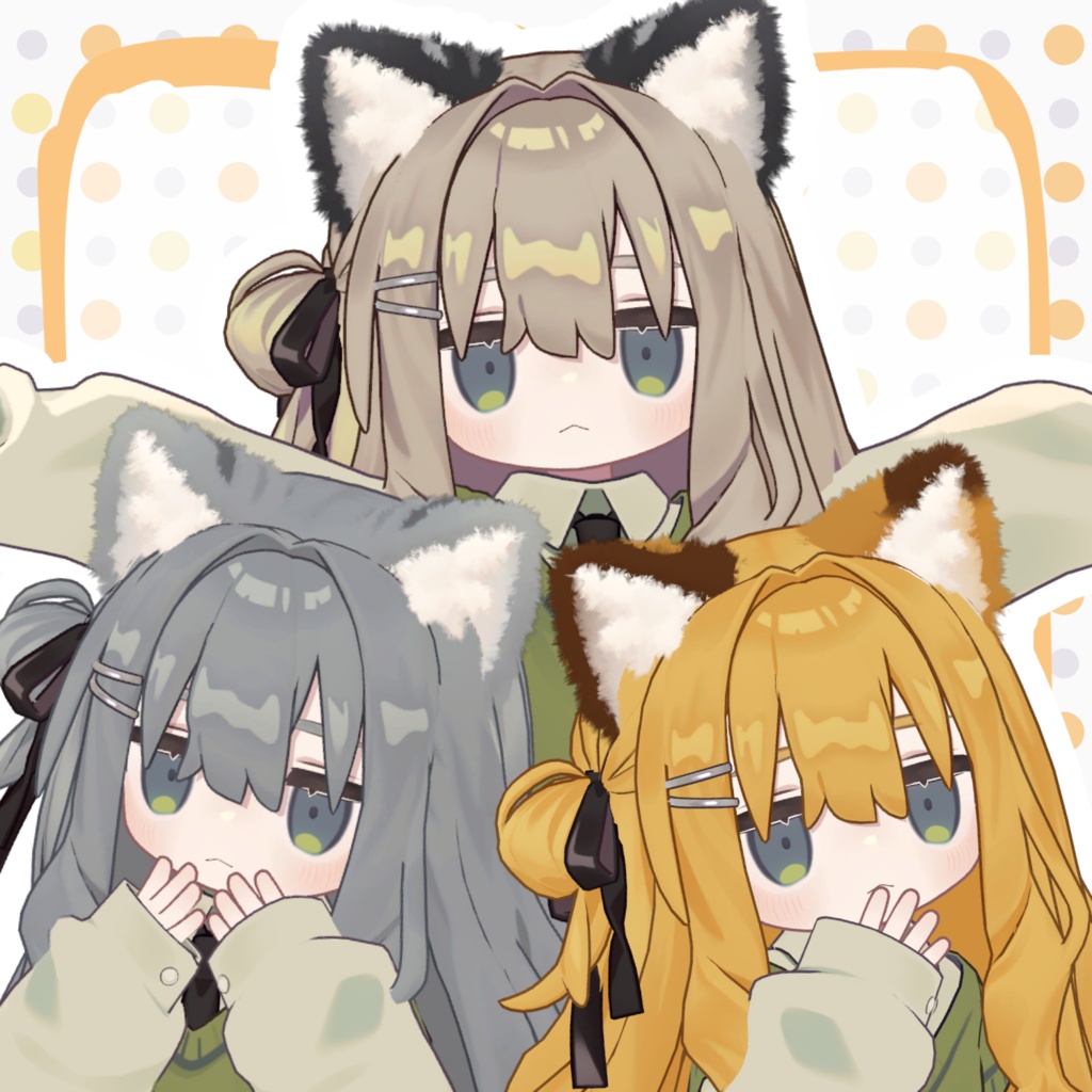 【キプフェル専用】もふもふキプフェルのみみしっぽのファーテクスチャ
