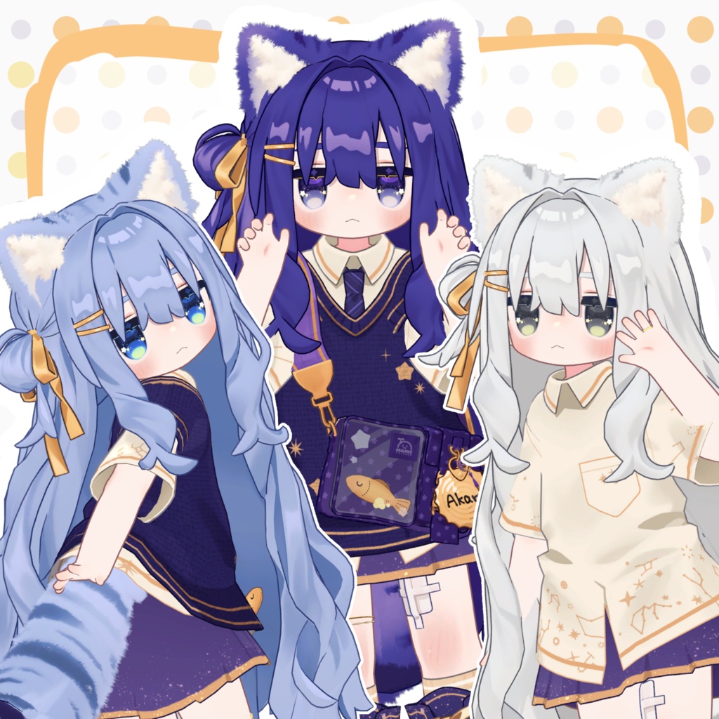【キプフェル専用】もふもふキプフェルのみみしっぽのファーテクスチャ