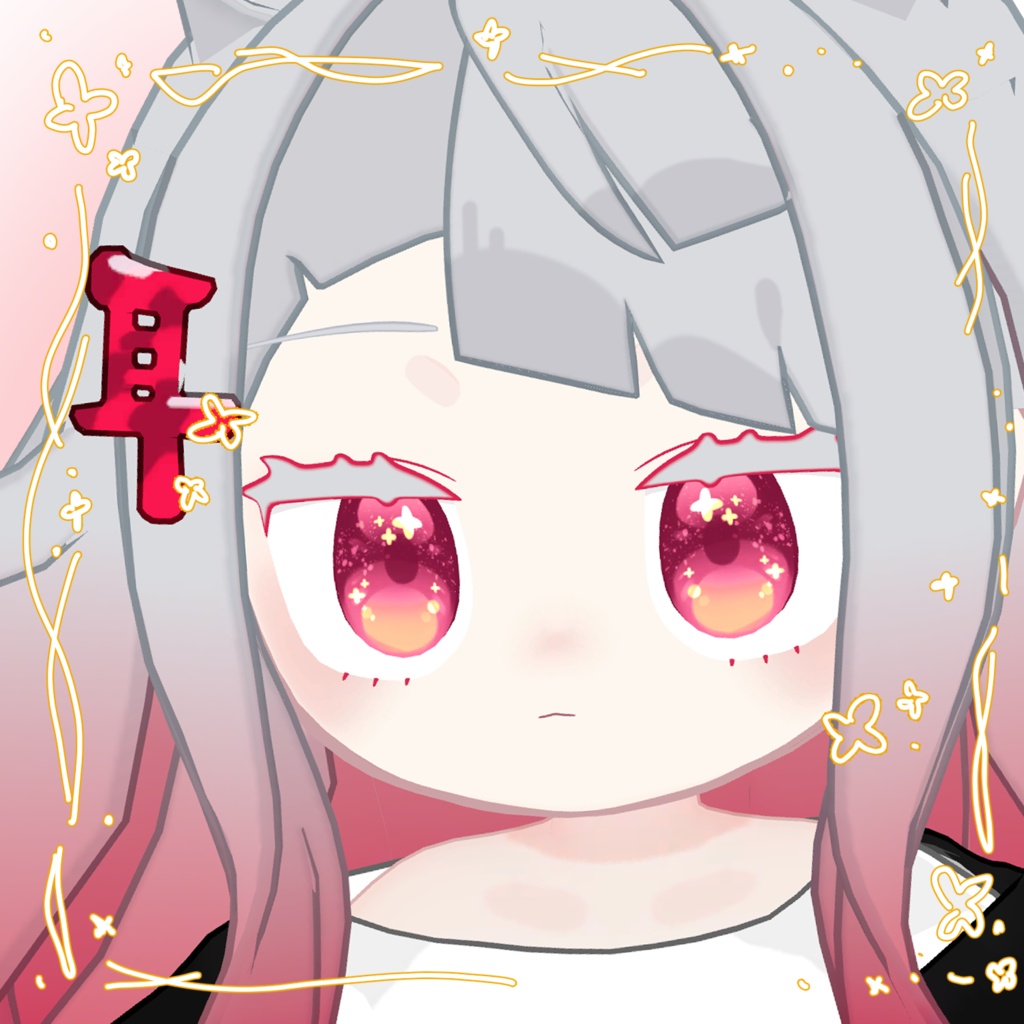 【ぽわり】【コロネ】【みみのこ】金木犀みたいなプチフラワーアイテクスチャ【光る】