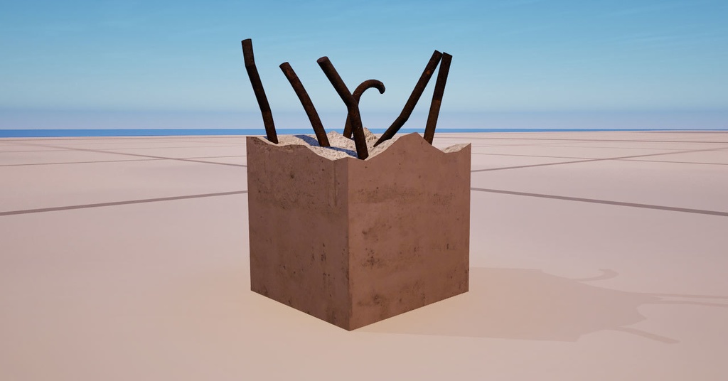 壊れたコンクリート