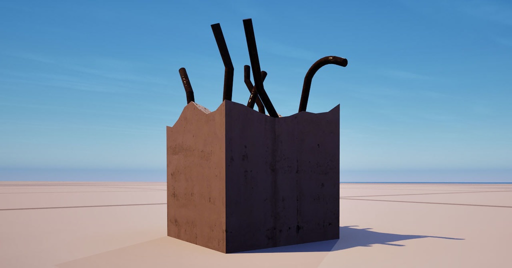 壊れたコンクリート