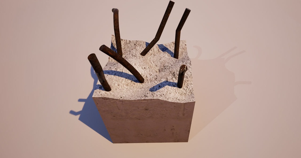 壊れたコンクリート